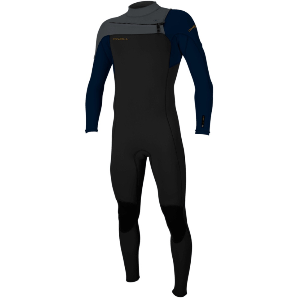 2026 O'Neill Mens Hammer 3/2mm Chest Zip Wetsuit 4926 - Black / Abyss / Graphite